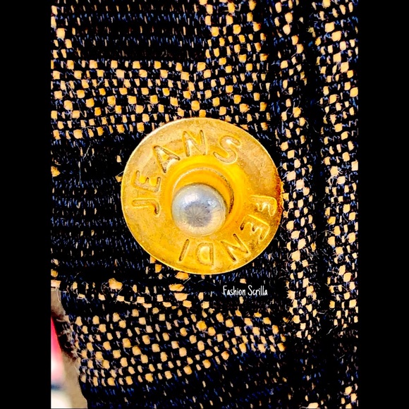 Fendi Vintage Zucca Monogram FF Logo Jean Trousers - Picture 7 of 16